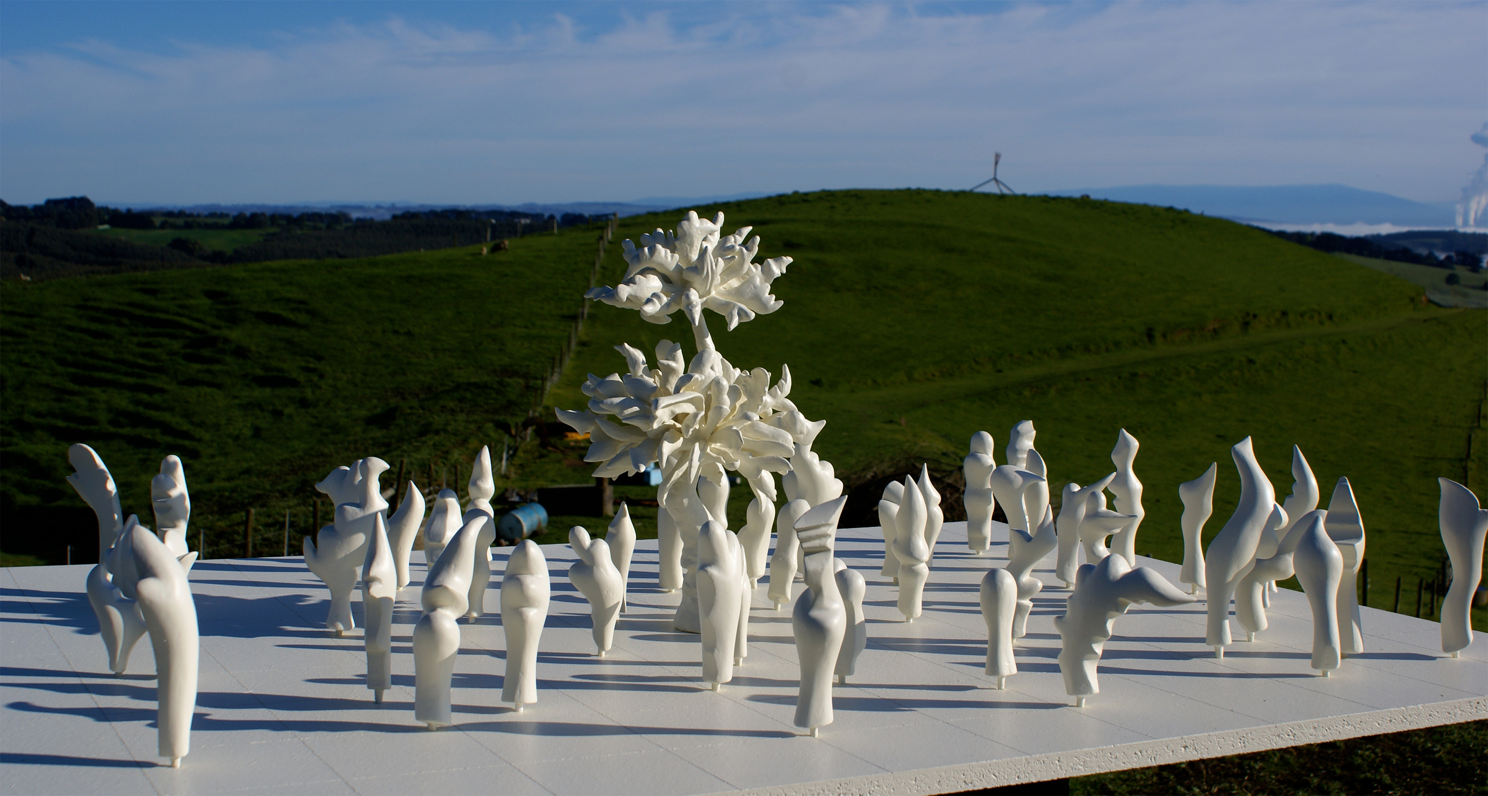 Crowd, 2013 sculpture by Adrian Mauriks.