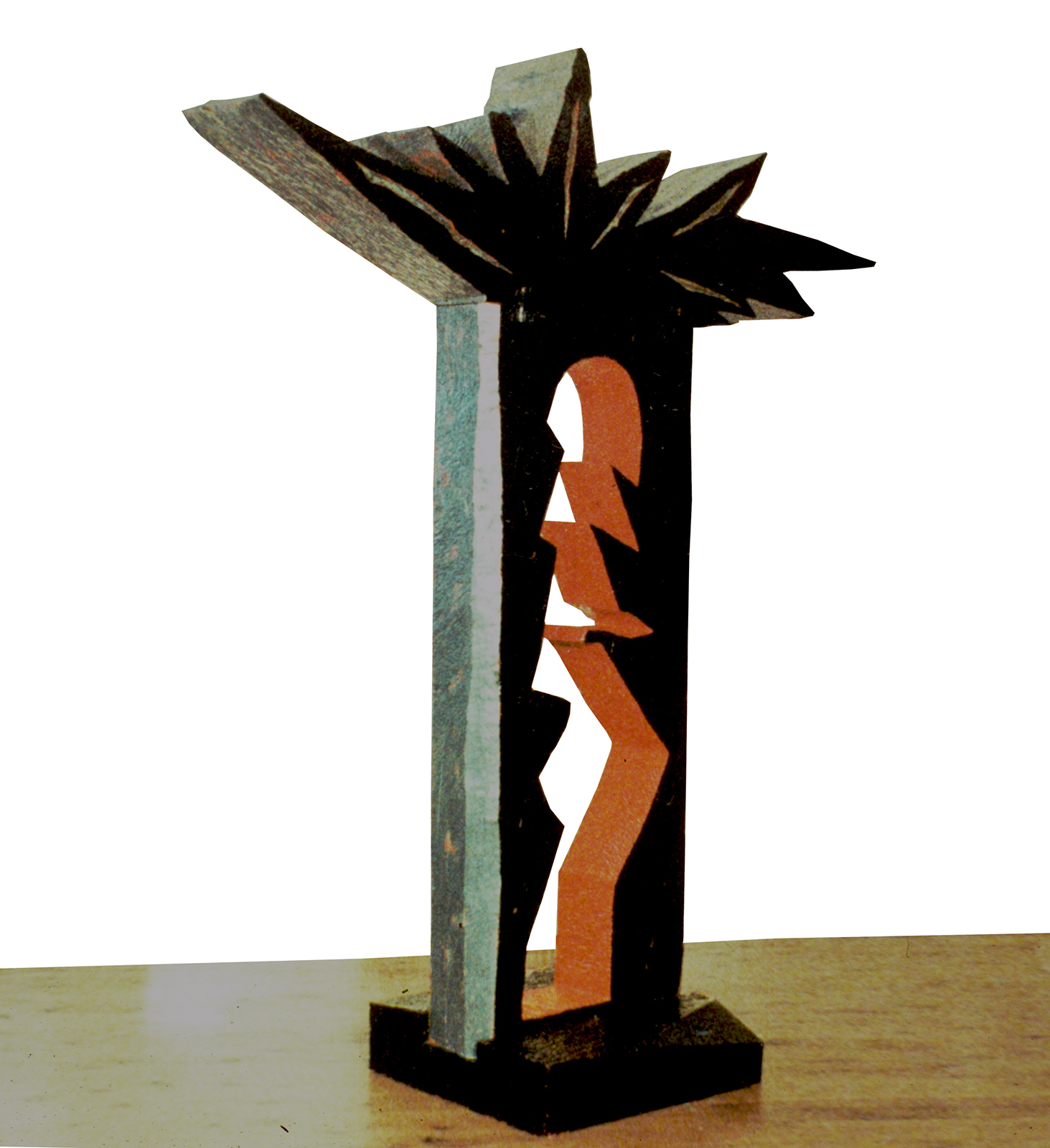 Crown Totem, 1988, sculpture by Adrian Mauriks.