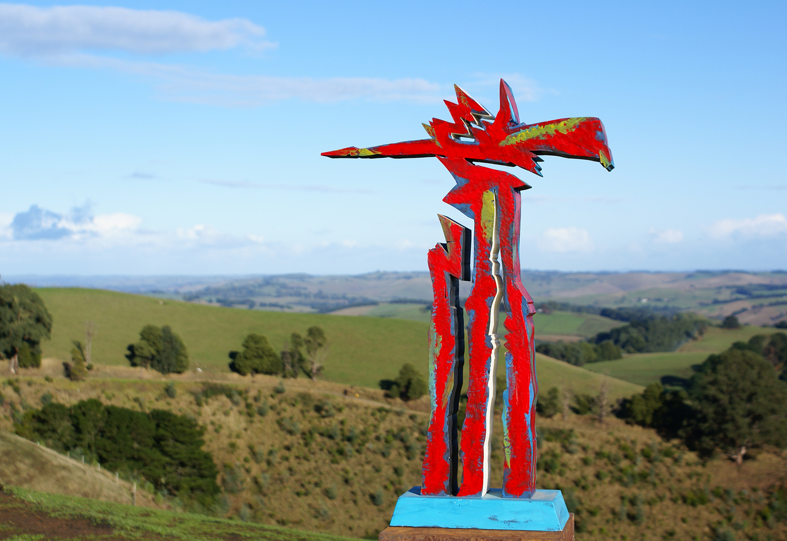 Fire Totem, 1986, sculpture by Adrian Mauriks.