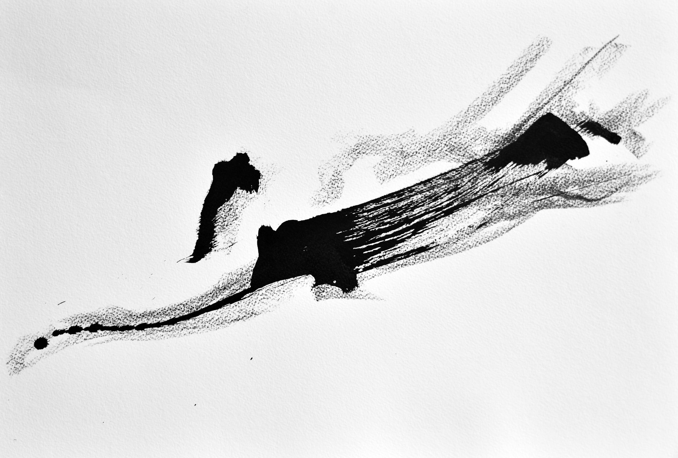 Movement Left, 2018, drawing by Adrian Mauriks.