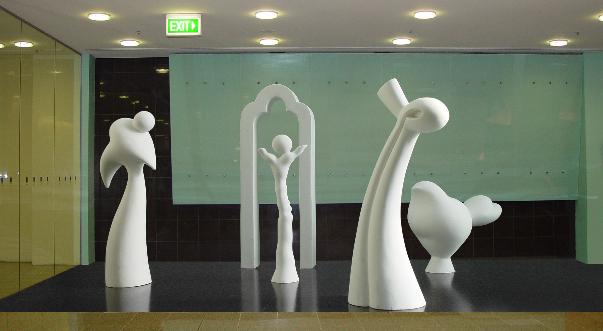 The 'I' Factor, 2003, sculpture by Adrian Mauriks.
